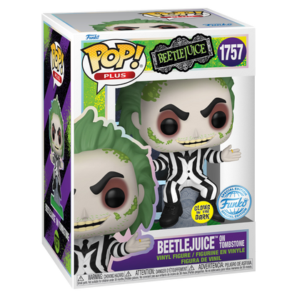 Funko Pop! Plus: Beetlejuice - Beetlejuice On Tombstone (Glow in the Dark - Special Edition) - KOODOO
