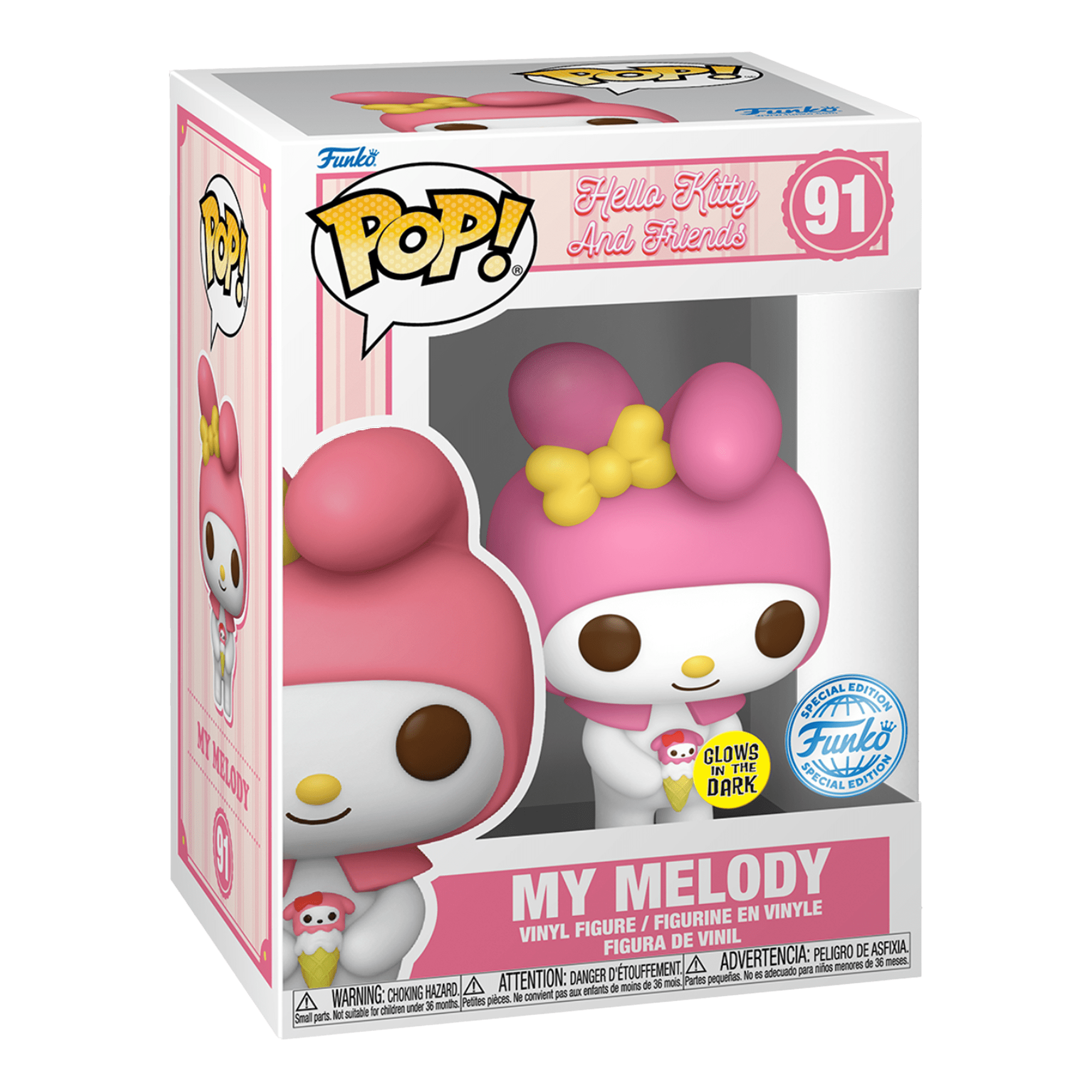 Funko Pop! Hello Kitty and Friends -  My Melody  (Glow in the Dark - Special Edition) - KOODOO