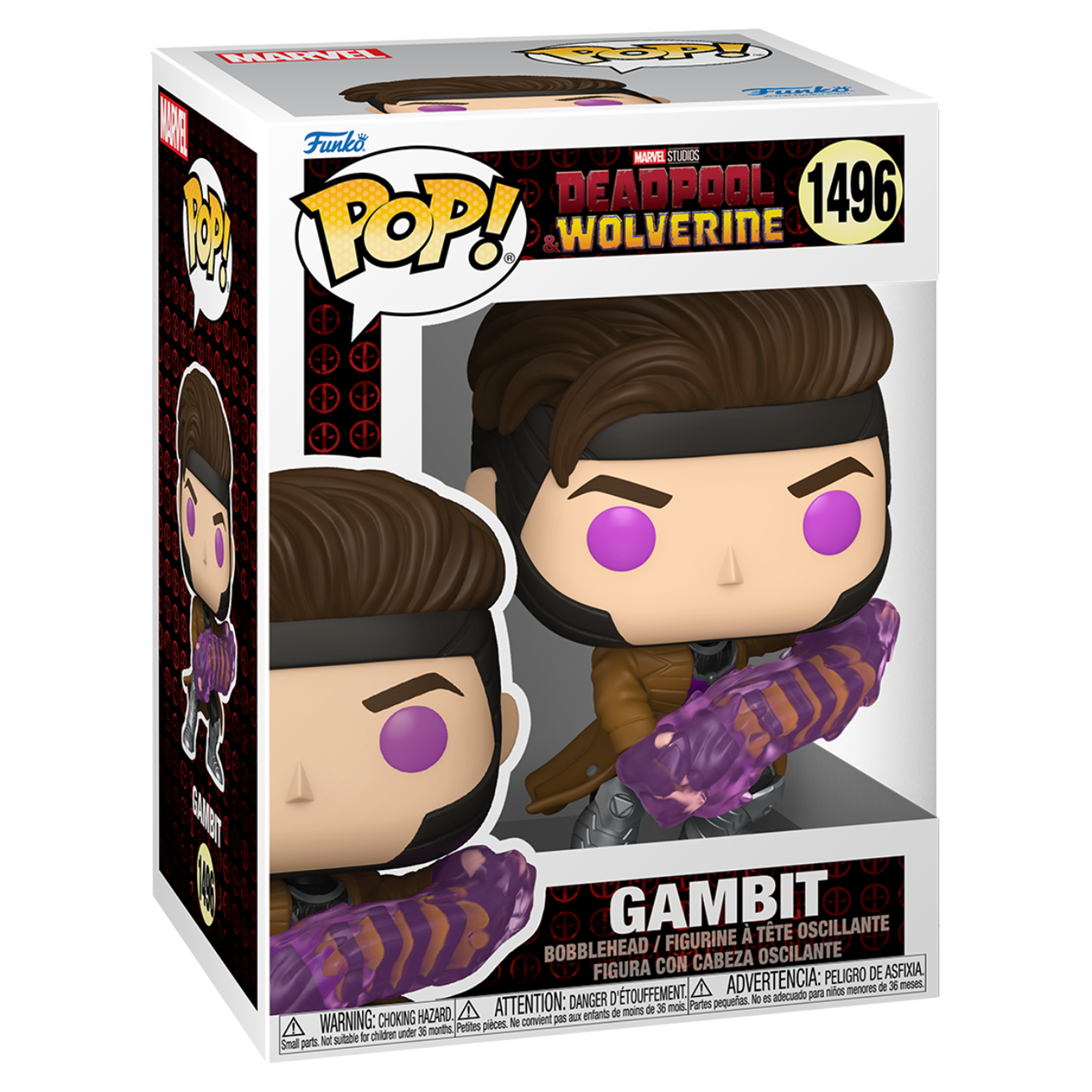 Funko Pop! Marvel Studios Deadpool & Wolverine - Gambit with Charged Cards - KOODOO