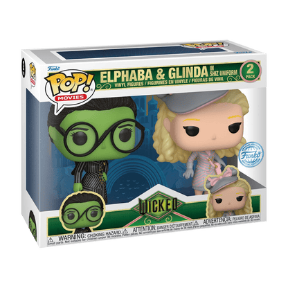 Funko Pop! Movies: Wicked - Elphaba & Glinda In Shiz Uniform (2 Pack) - KOODOO