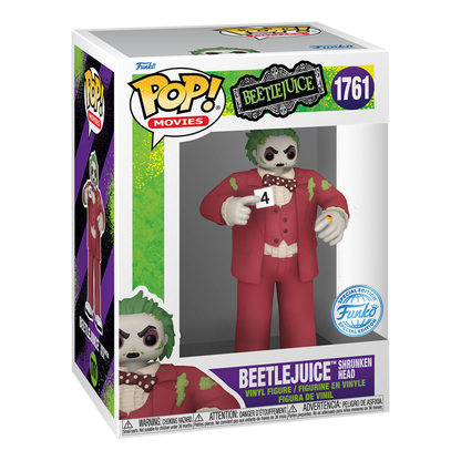 Funko Pop! Movies: Beetlejuice - Beetlejuice (Shrunken Head) (Special Edition) - KOODOO