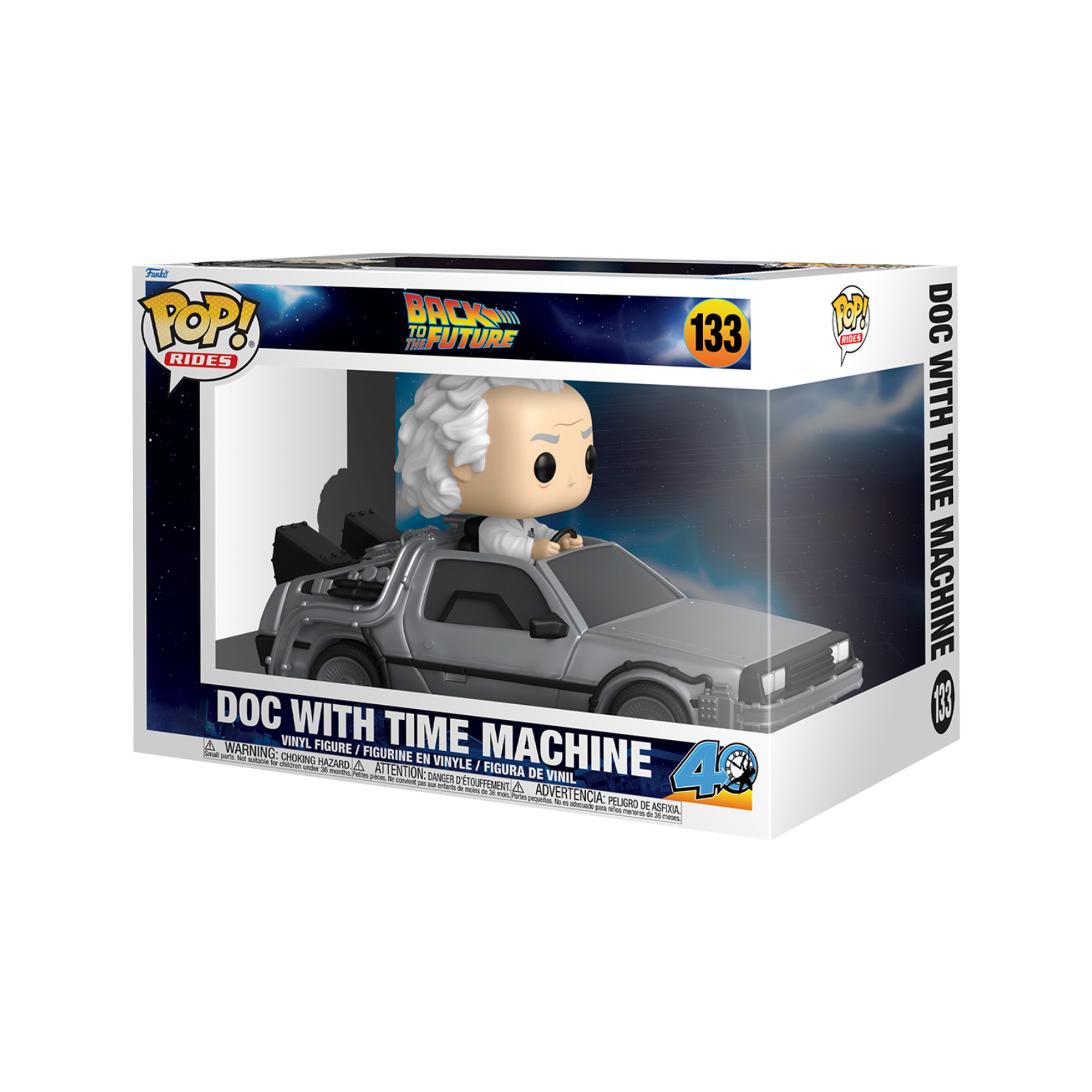 Funko Pop! Deluxe Rides:  Back to the Future 40th Anniversary - Doc with Time Machine - KOODOO