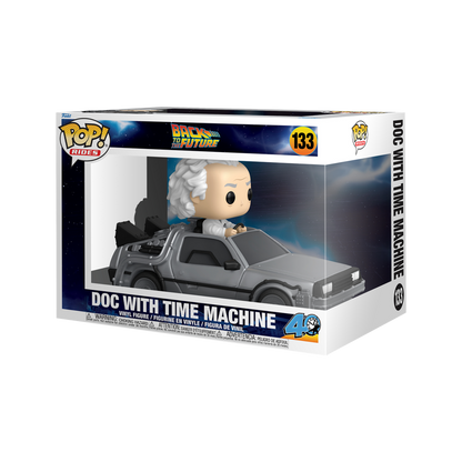 Funko Pop! Deluxe Rides:  Back to the Future 40th Anniversary - Doc with Time Machine - KOODOO