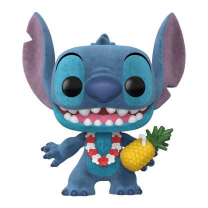 Funko Pop! Disney: Lilo & Stitch - Luau Stitch (Flocked - Special Edition) - KOODOO