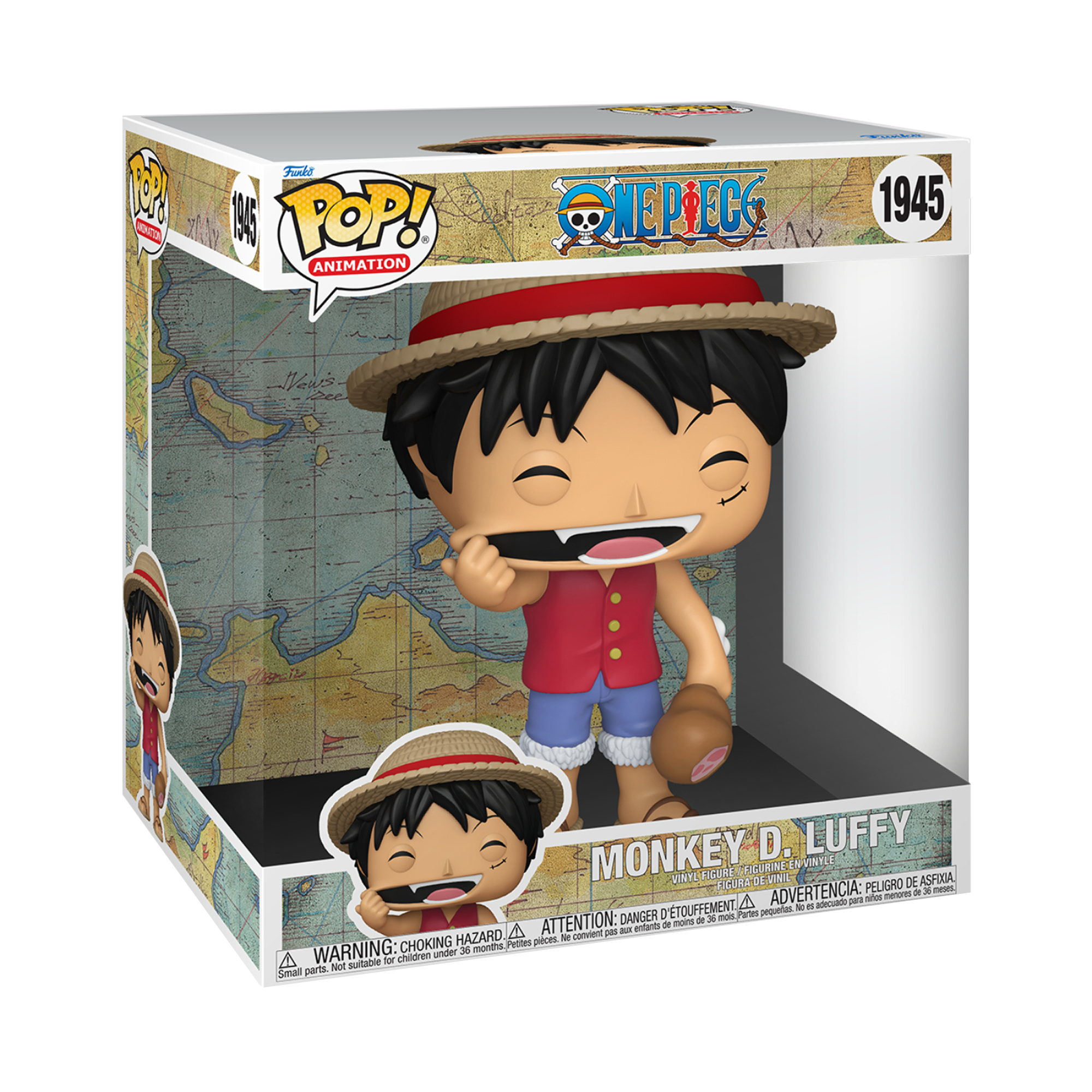 Funko Pop! Jumbo: One Piece - Monkey D. Luffy with Meat - 10 Inch - KOODOO