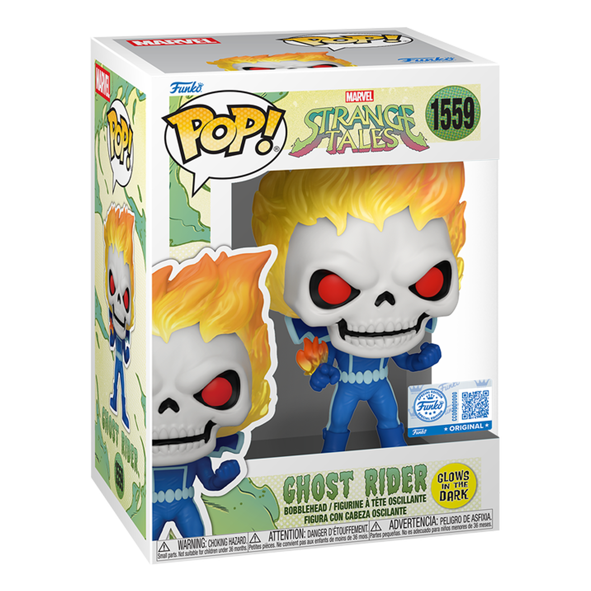 Funko Pop! Marvel: Strange Tales - Ghost Rider (Glow in the Dark - Special Edition) - KOODOO