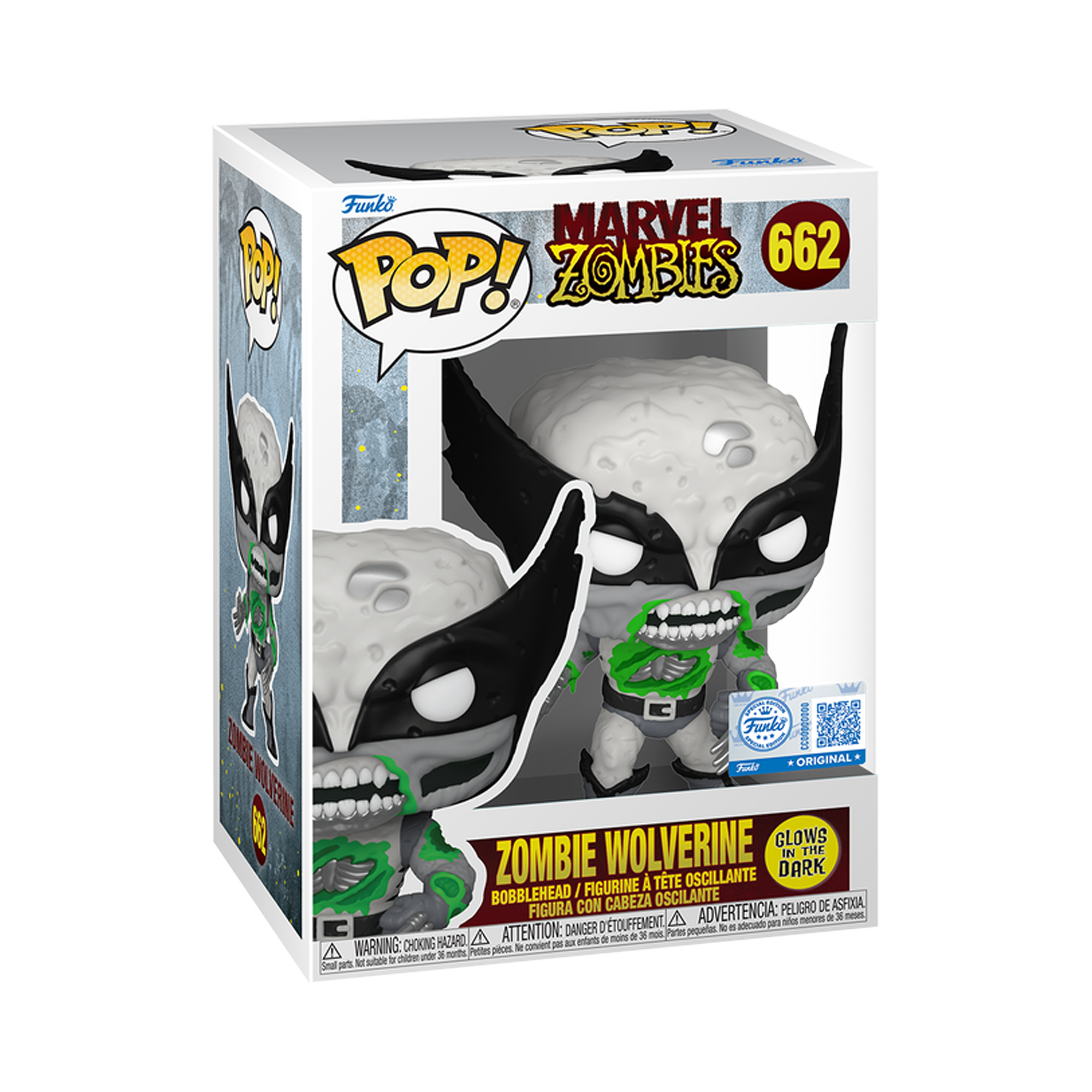 Funko Pop! Marvel Zombies - Zombie Wolverine (Glow in the Dark - Special Edition) - KOODOO