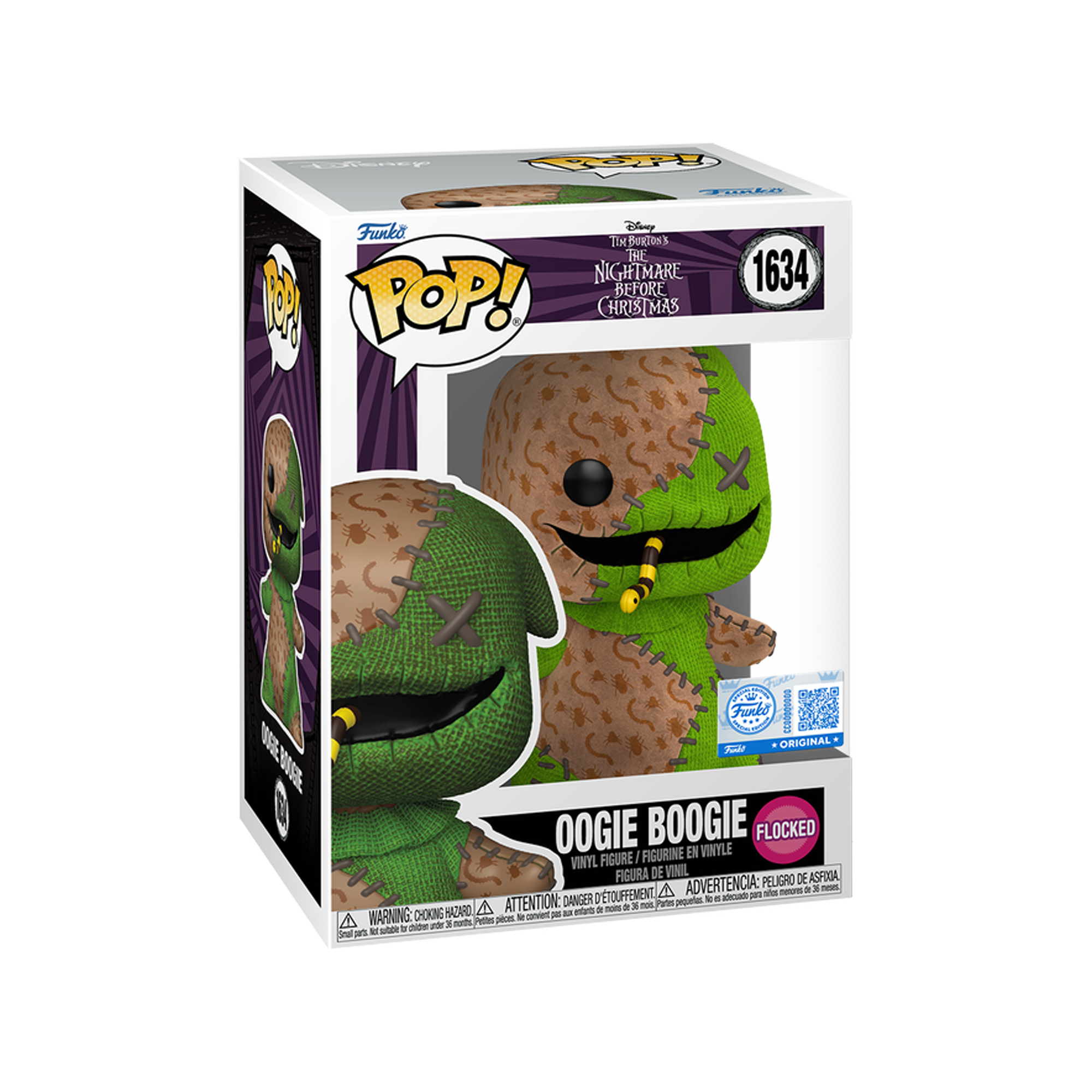 Funko Pop! Tim Burton's The Nightmare Before Christmas - Oogie Boogie (Flocked - Special Edition) - KOODOO