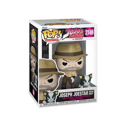Funko Pop! Animation: JoJo's Bizarre Adventure - Joseph Joestar with Iggy - KOODOO
