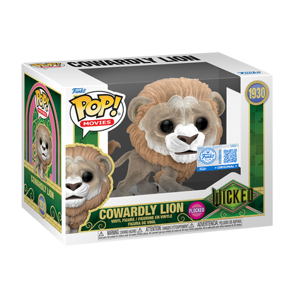 Funko Pop! Movies: Wicked - Cowardly Lion (Flocked - Special Edition) - KOODOO