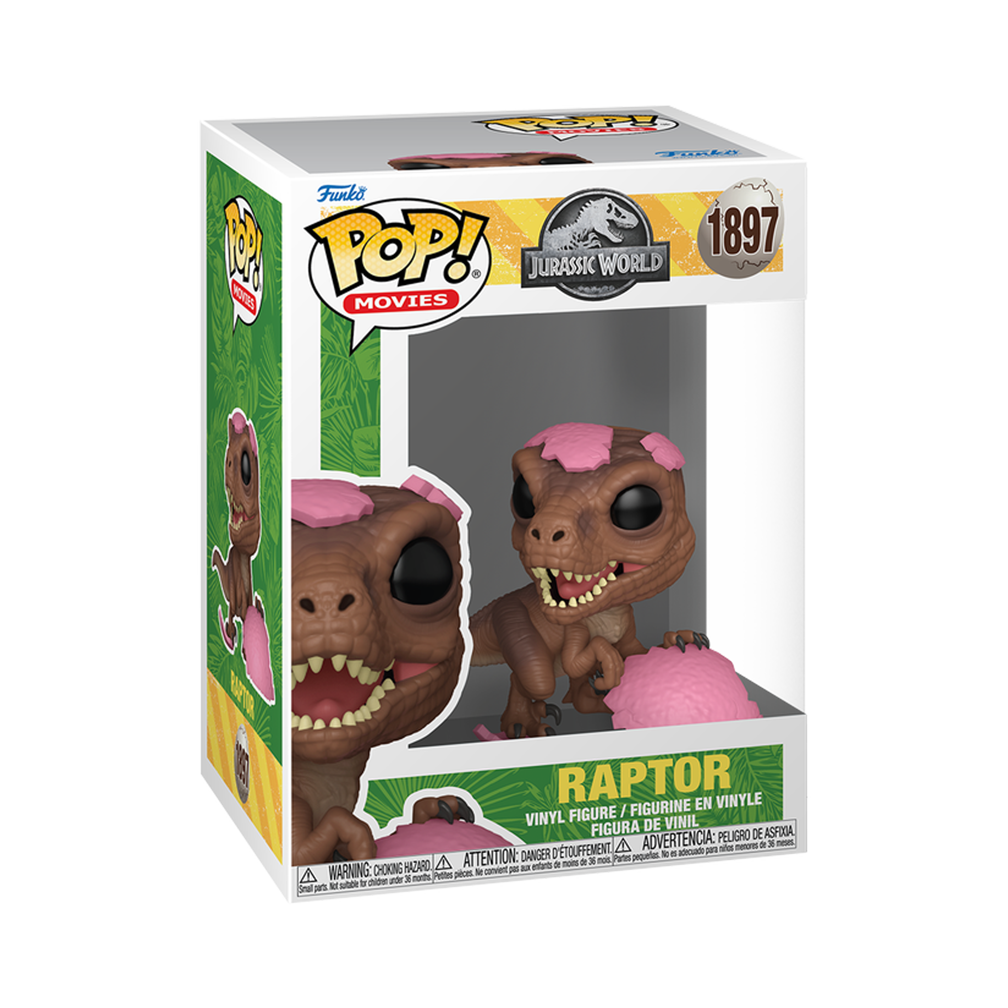 Funko Pop! Movies: Jurassic World - Raptor (Pink Egg) - KOODOO