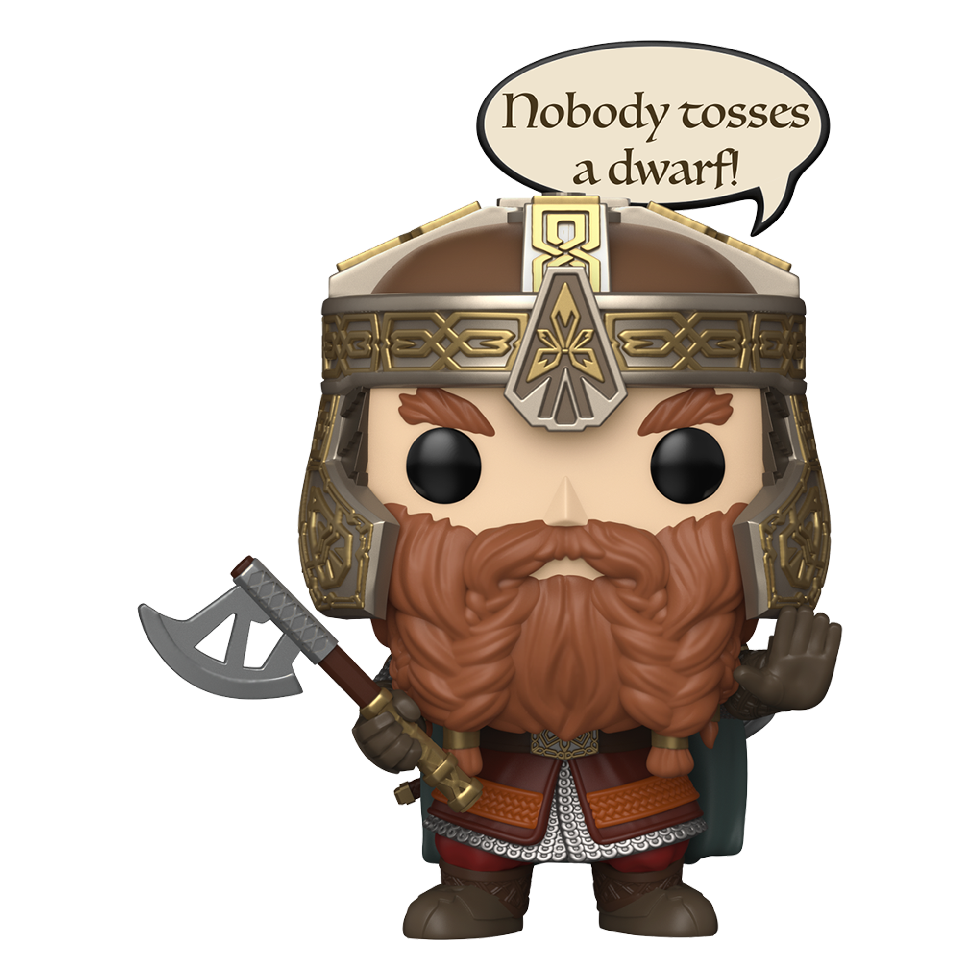 Funko Pop! Movies: The Lord of the Rings - Gimli (Nobody Tosses a Dwarf) - KOODOO