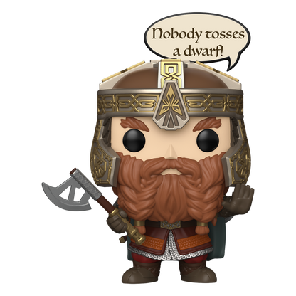 Funko Pop! Movies: The Lord of the Rings - Gimli (Nobody Tosses a Dwarf) - KOODOO