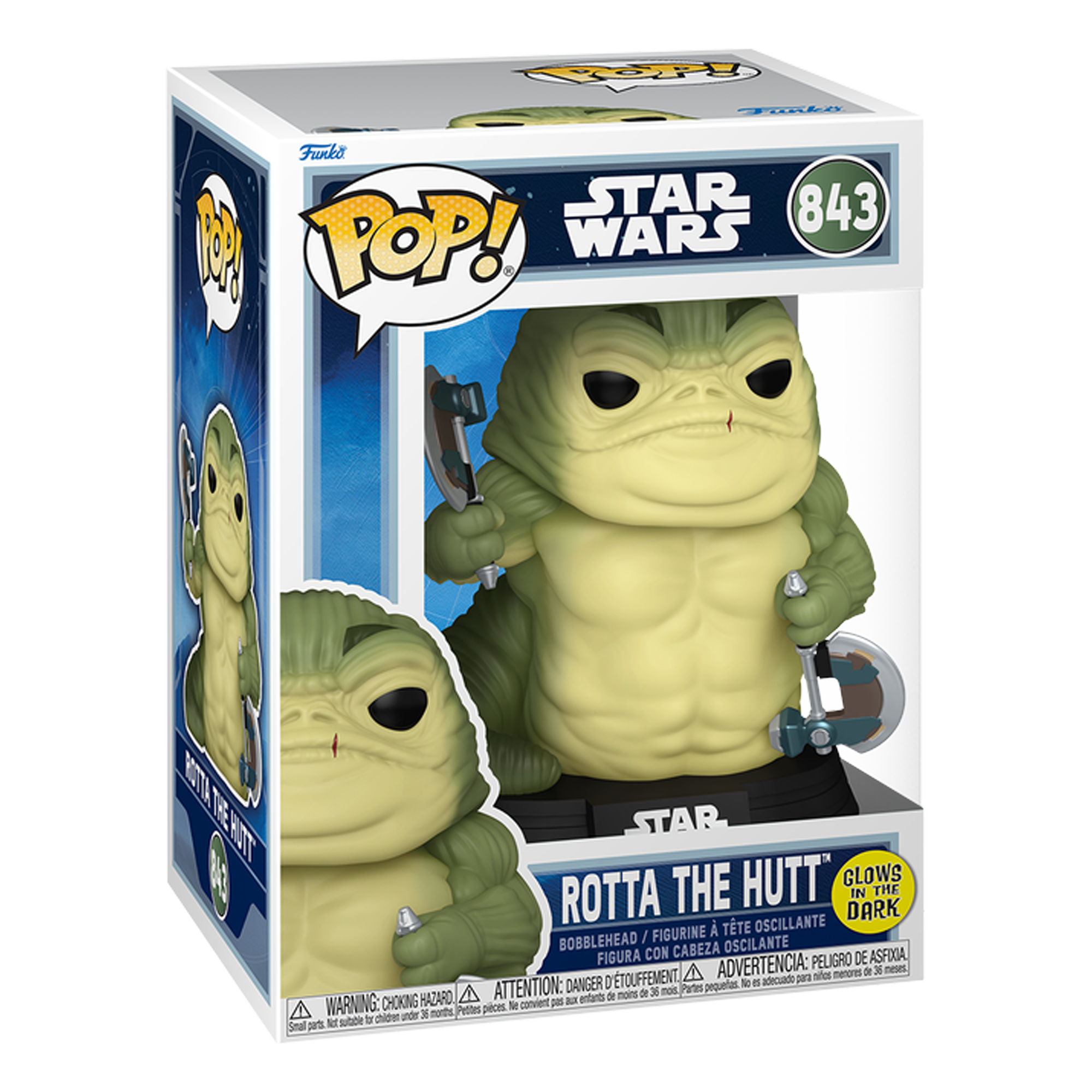 Funko Pop! Star Wars: Rotta the Hutt (Glow in the Dark) - KOODOO
