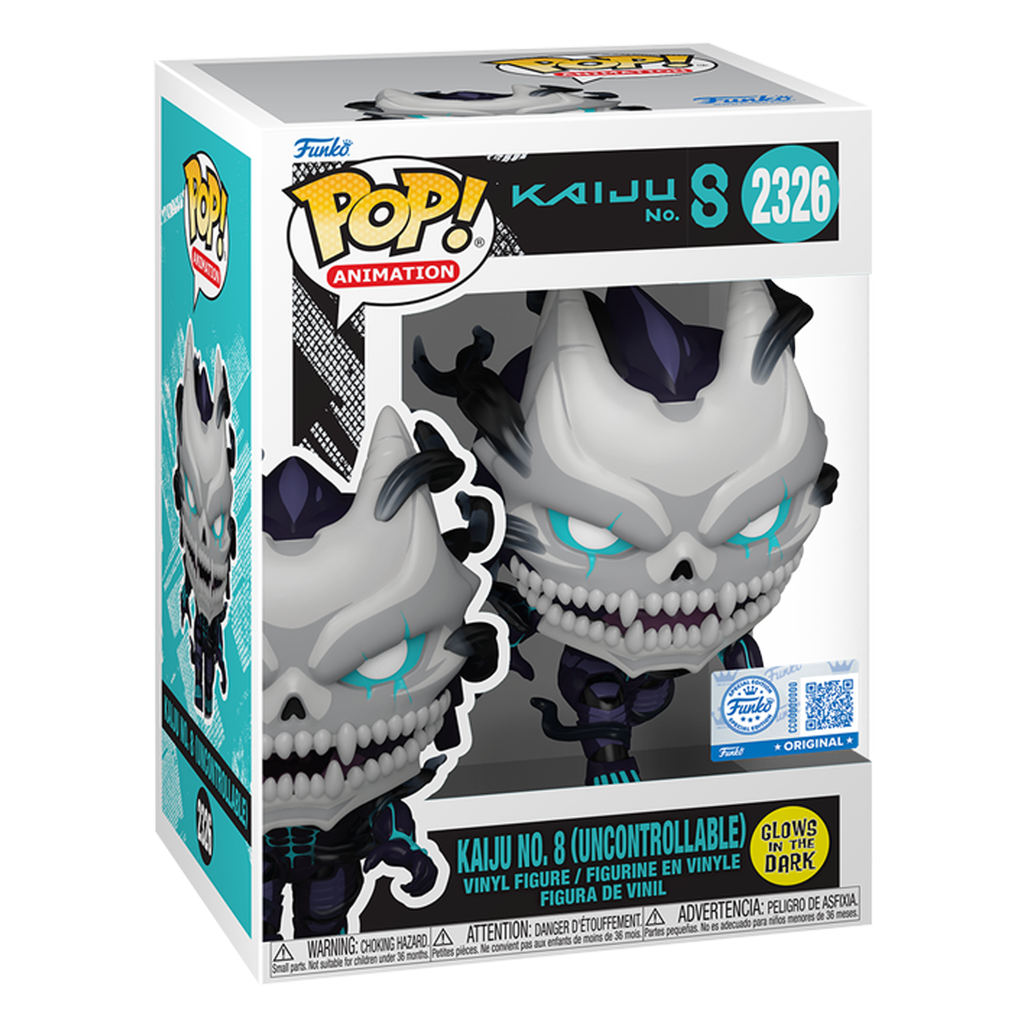 Funko Pop! Animation: Kaiju No. 8  - Kaiju No. 8 (Uncontrollable) (Glow in the Dark - Special Edition) - KOODOO