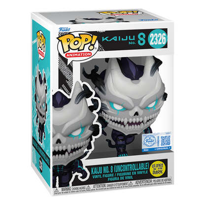 Funko Pop! Animation: Kaiju No. 8  - Kaiju No. 8 (Uncontrollable) (Glow in the Dark - Special Edition) - KOODOO