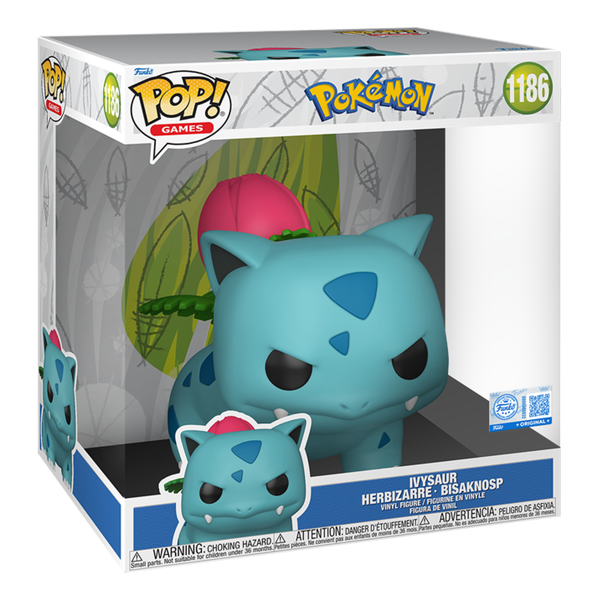 Funko Pop! Games Jumbo: Pokemon - Ivysaur (Special Edition) - KOODOO