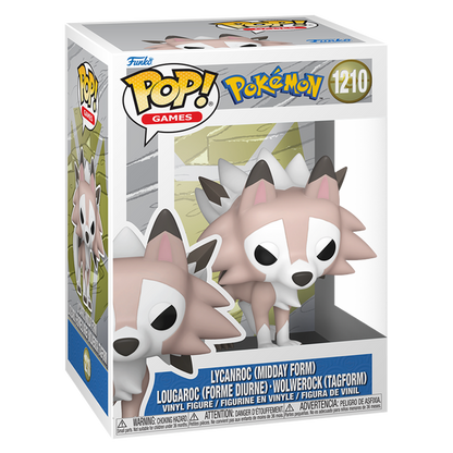 Funko Pop! Games: Pokemon - Lycanroc (Midday Form) - KOODOO