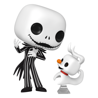 Funko Pop! Disney: Tim Burton's The Nightmare Before Christmas - Jack Skellington with Zero - KOODOO