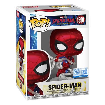 Funko Pop! Marvel Studios: Spider-Man Brand New Day - Spider-Man (Metallic - Special Edition) - KOODOO