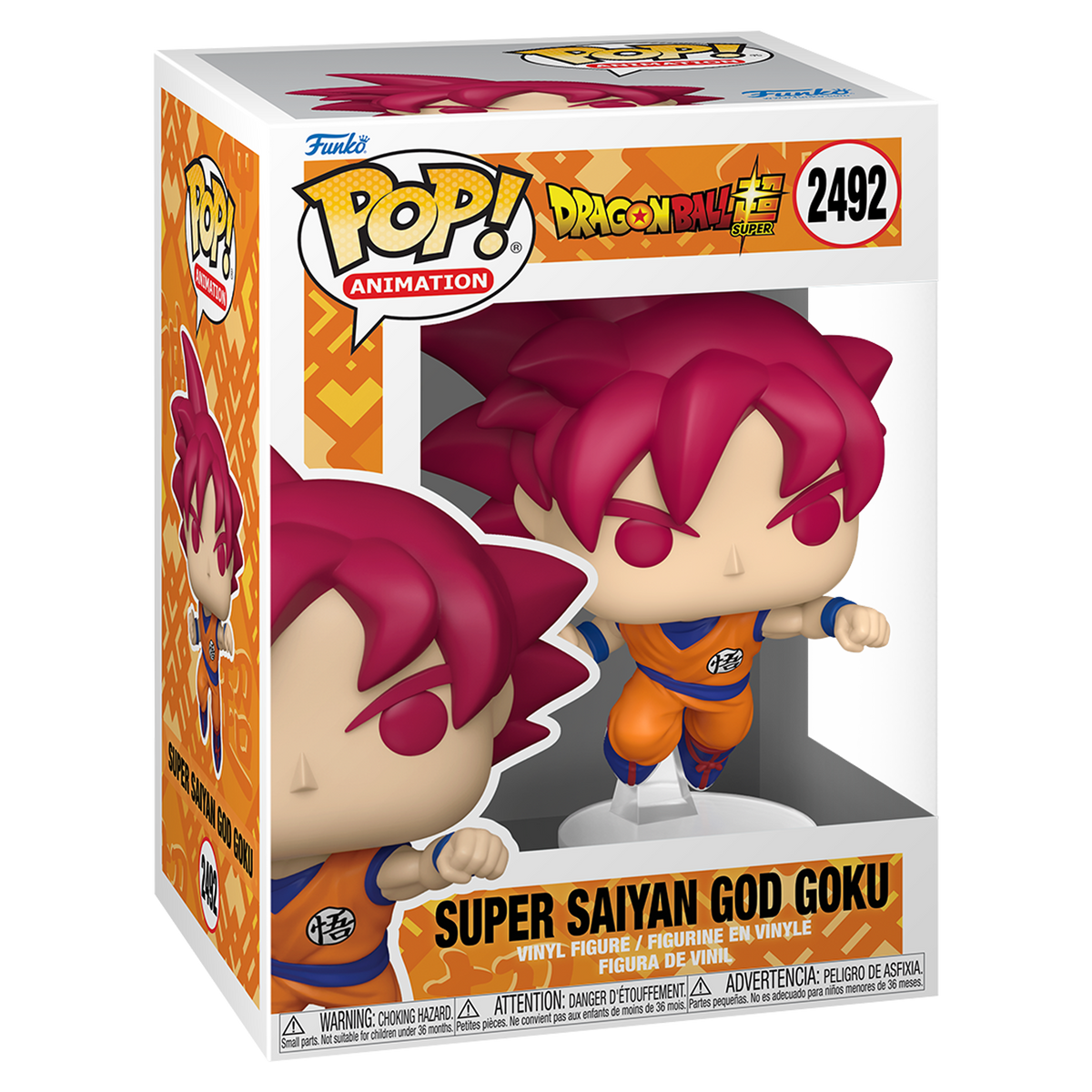 Funko Pop! Animation: Dragon Ball Super - Super Saiyan God Goku (Punching) - KOODOO