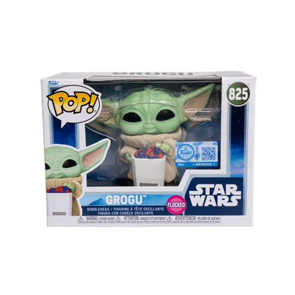 Funko Pop! Star Wars: The Mandalorian and Grogu - Grogu with Snacks (Flocked - Special Edition) - CODE RED Markdowns - KOODOO