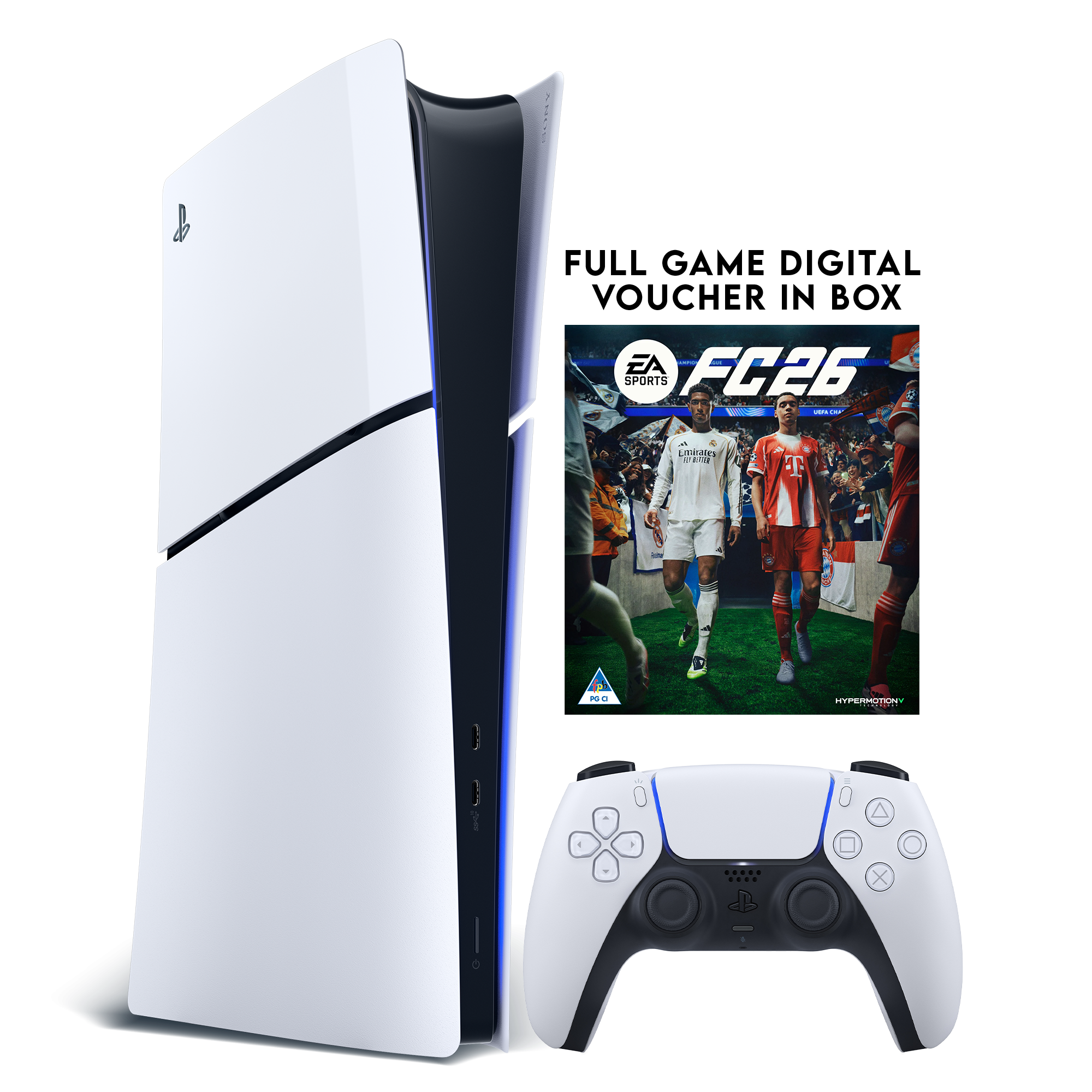 PS5 Slim Digital + EA FC 26 (Voucher) - KOODOO