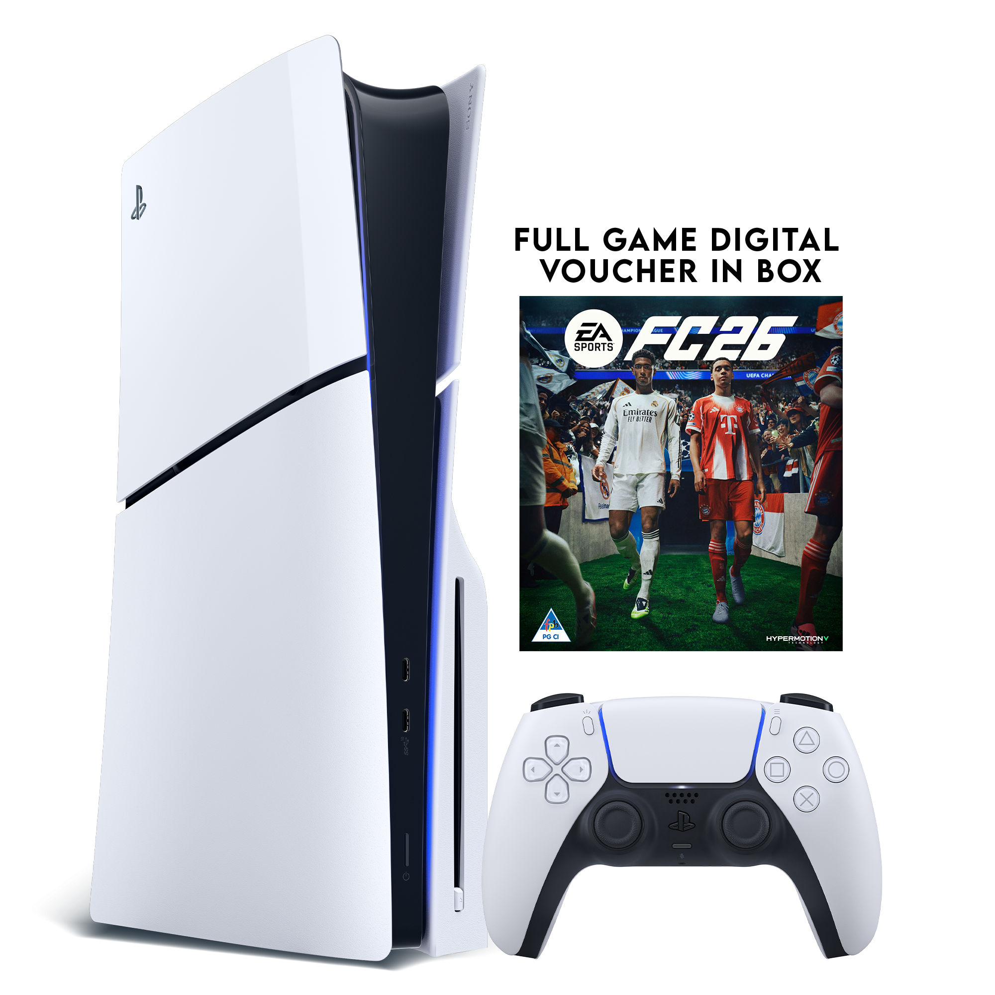 PS5 Slim + EA FC 26 (Voucher) - KOODOO