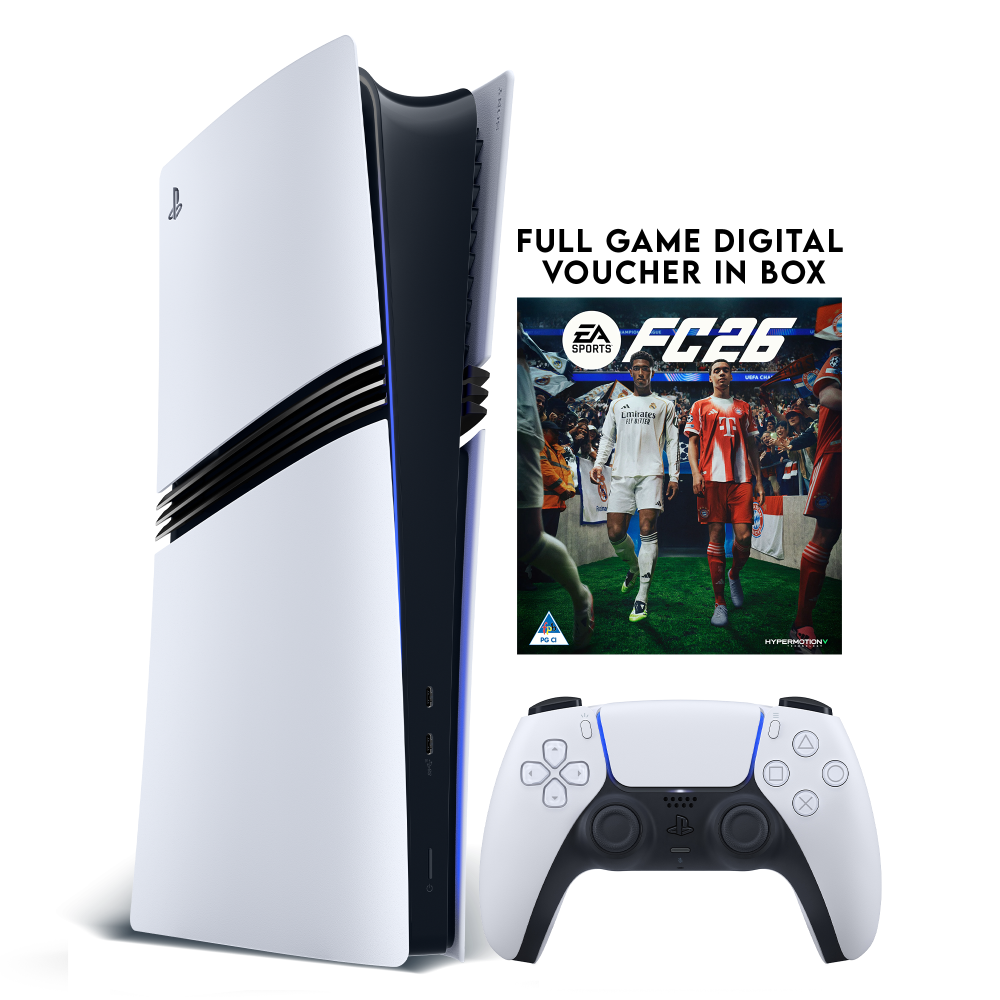 PlayStation 5 Digital Pro Console + EA SPORTS FC 26 (Voucher) - KOODOO