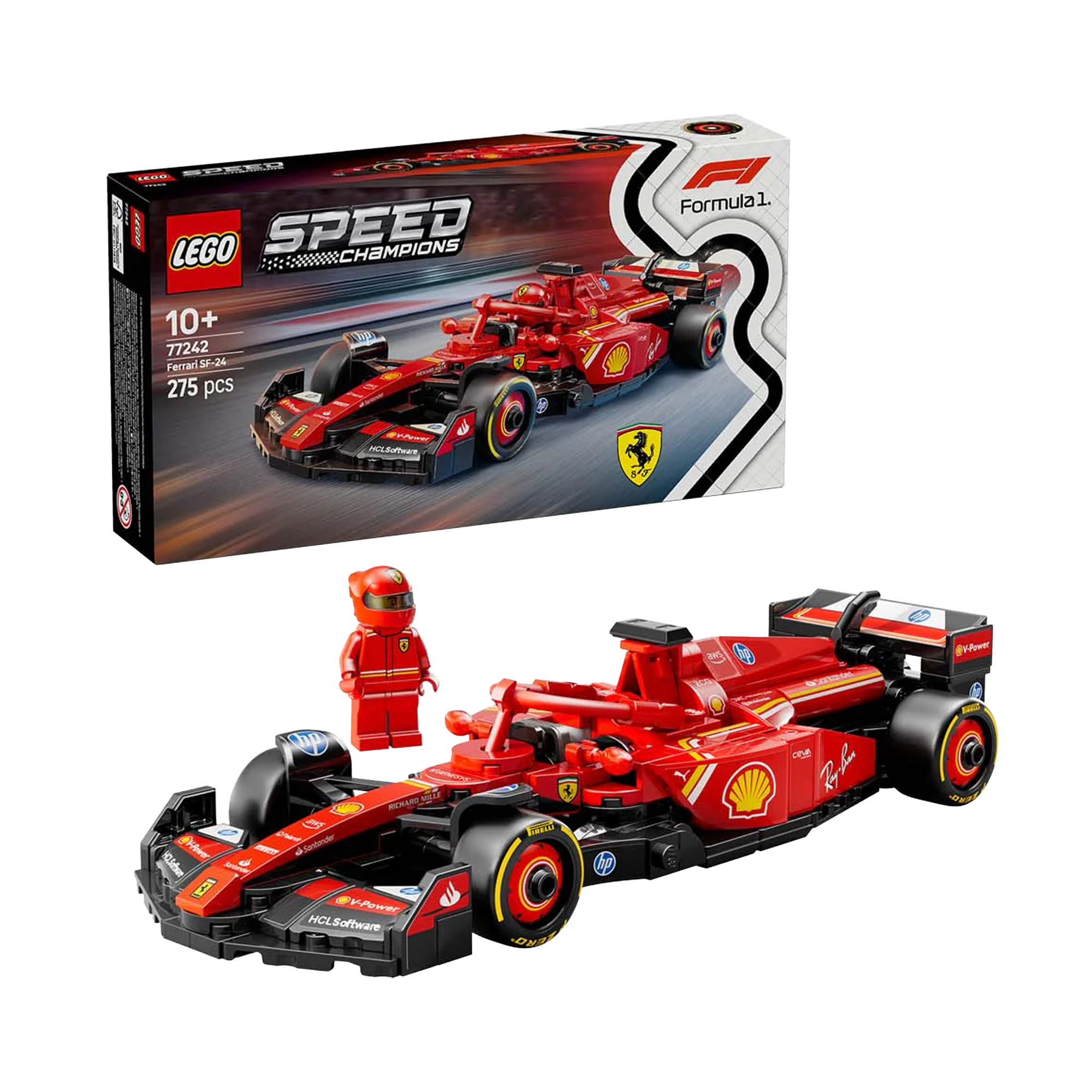 LEGO: Speed Champions Ferrari SF-24 F1 Race Car (77242) - KOODOO