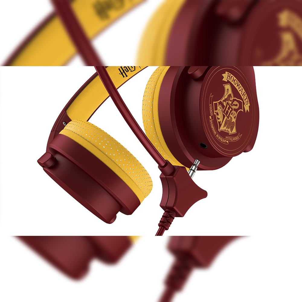 Harry Potter Hogwarts Crest Kids Interactive Headphones - KOODOO