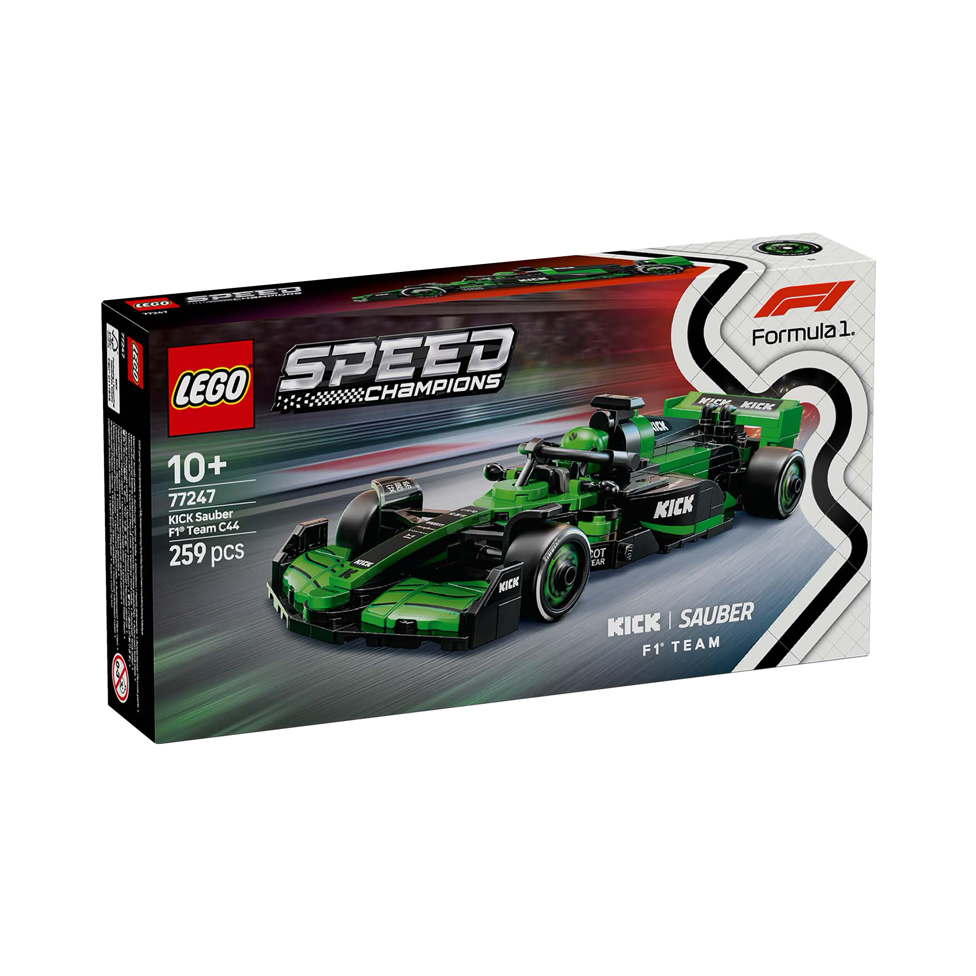 LEGO: Speed Champions KICK Sauber F1 Team C44 Race Car (77247) - KOODOO