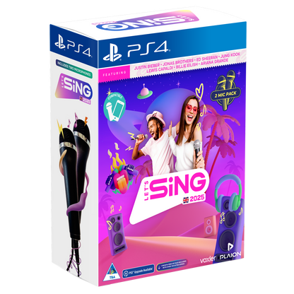 Let's Sing 2025 + 2 MIC'S (PS4) - KOODOO