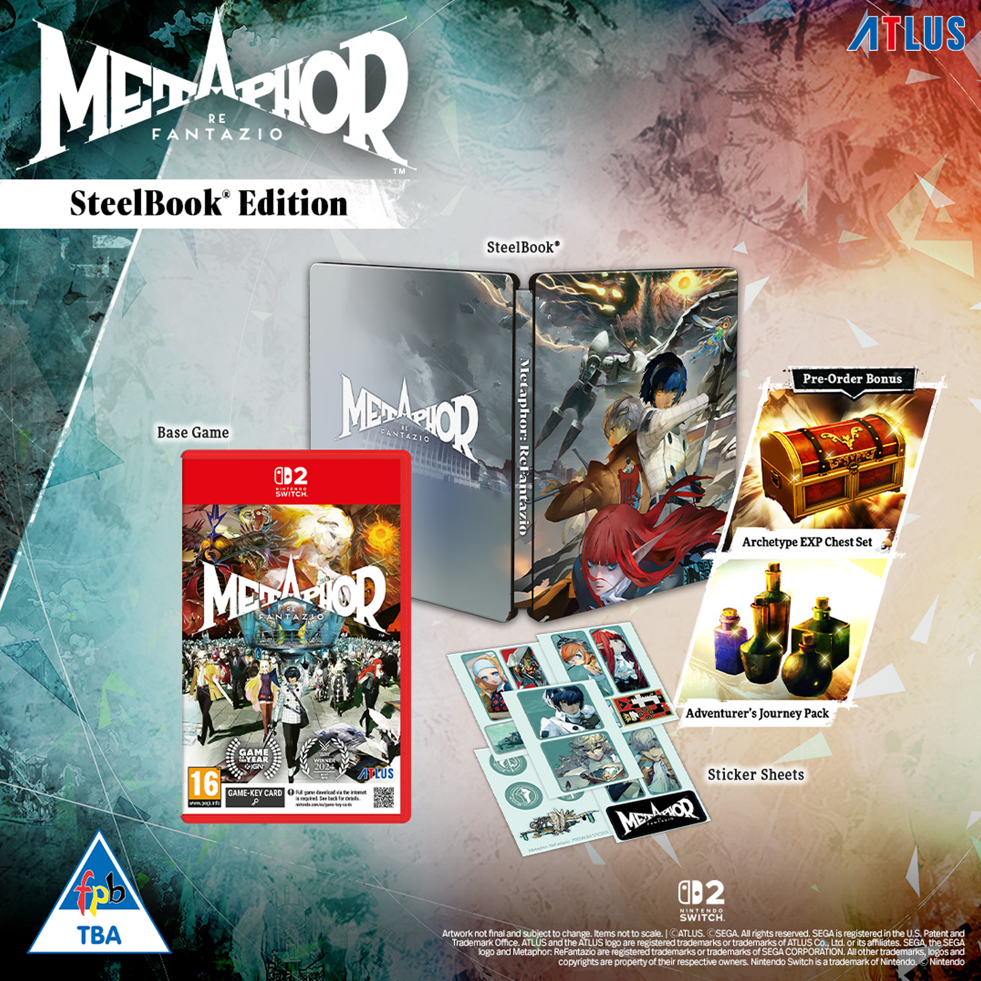 Metaphor: Refantazio Steelbook (NS2) - Game Key Card - KOODOO