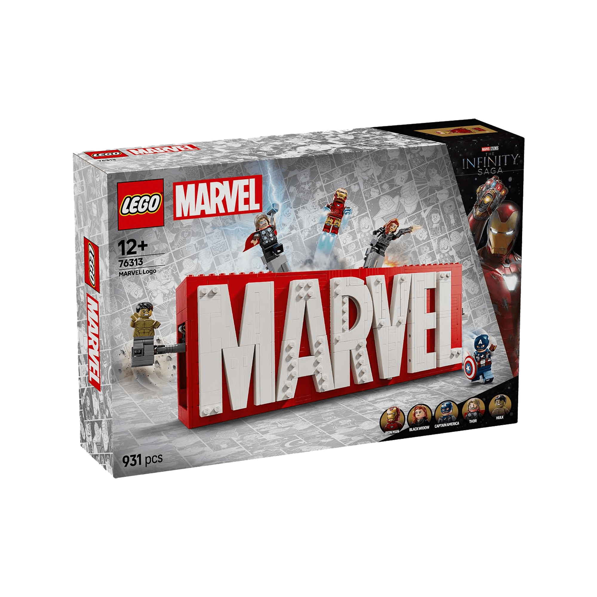 LEGO: Marvel Logo and Minifigures (76313)