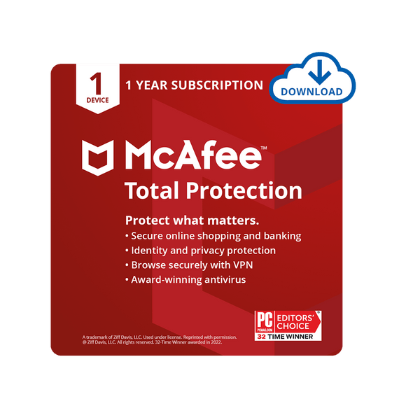 McAfee Internet Security 01-Device ESD - Digital code will be emailed - KOODOO