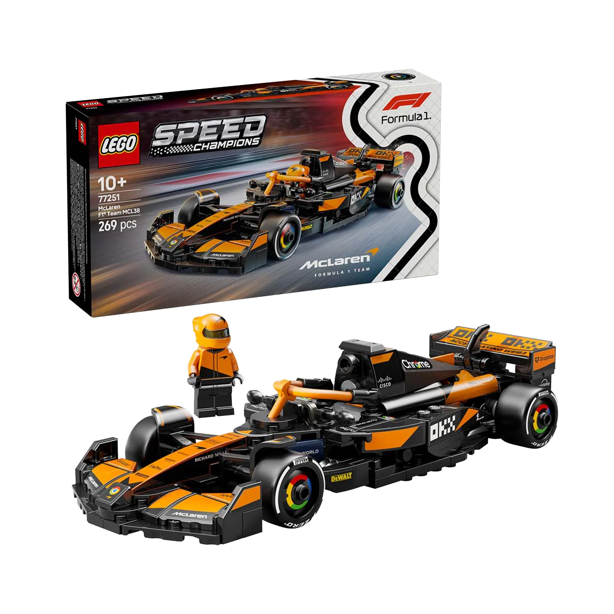 LEGO: Speed Champions McLaren F1® Team MCL38 Race Car (77251) - KOODOO