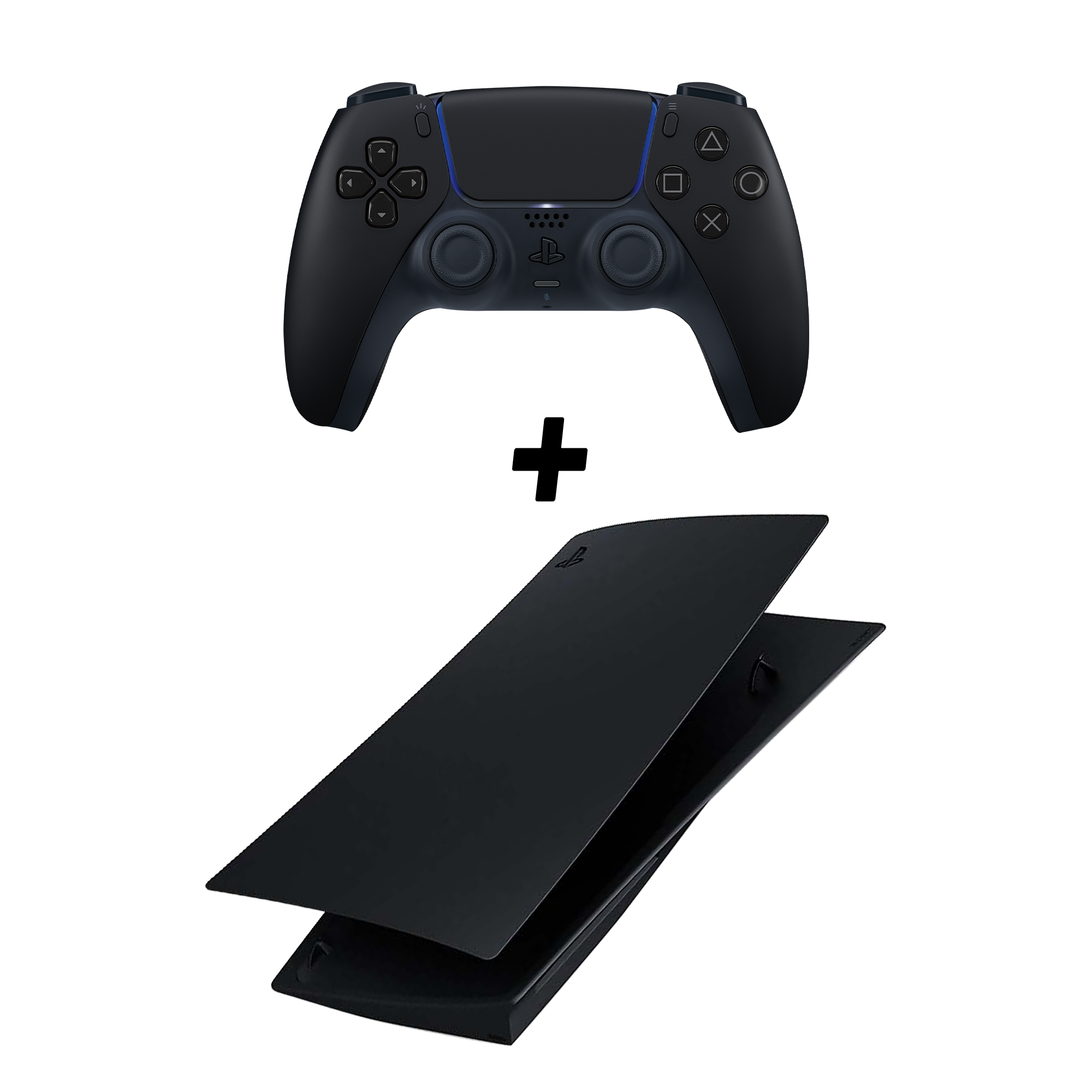 PlayStation 5 Console Cover + DualSense Wireless Controller - Midnight Black - KOODOO