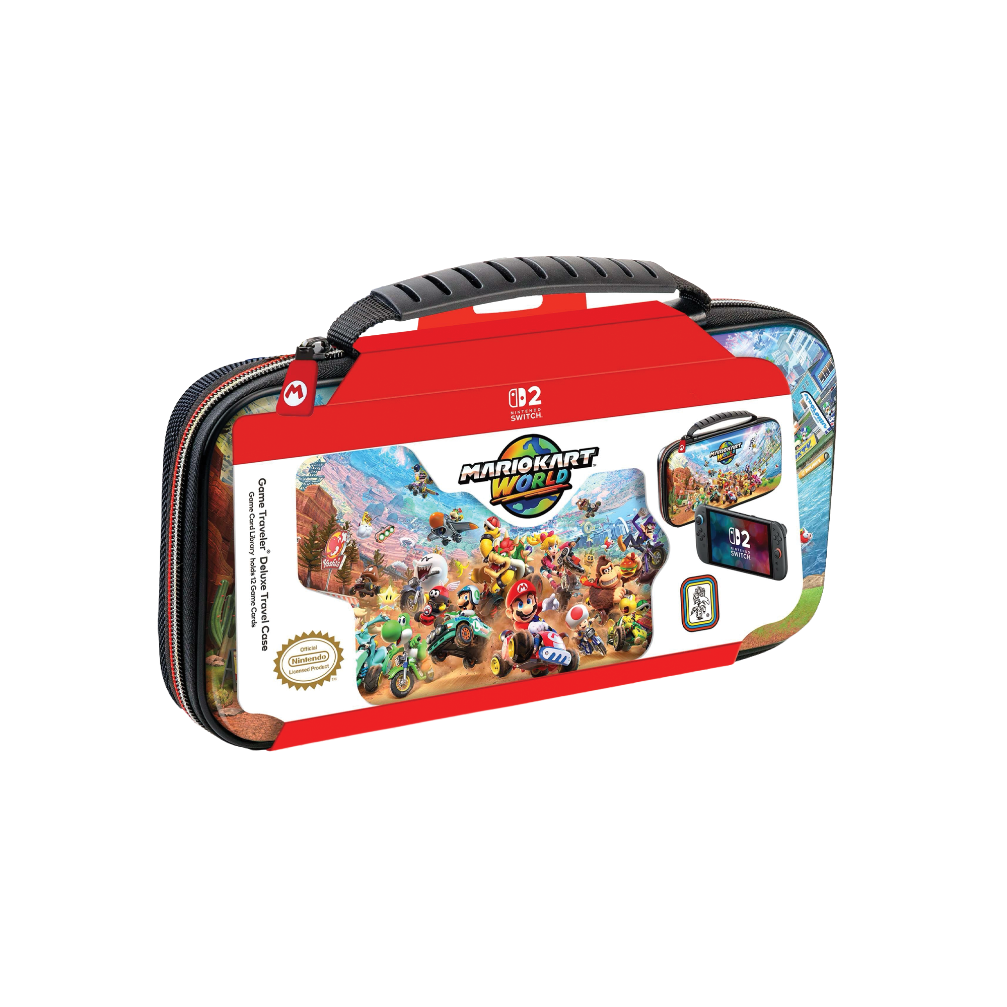 Deluxe Travel Case Mario Kart for Nintendo Switch - KOODOO