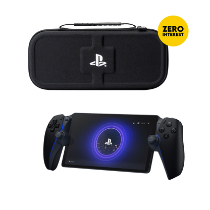 PlayStation Portal Remote Player - Midnight Black + Rigid Carry Pouch