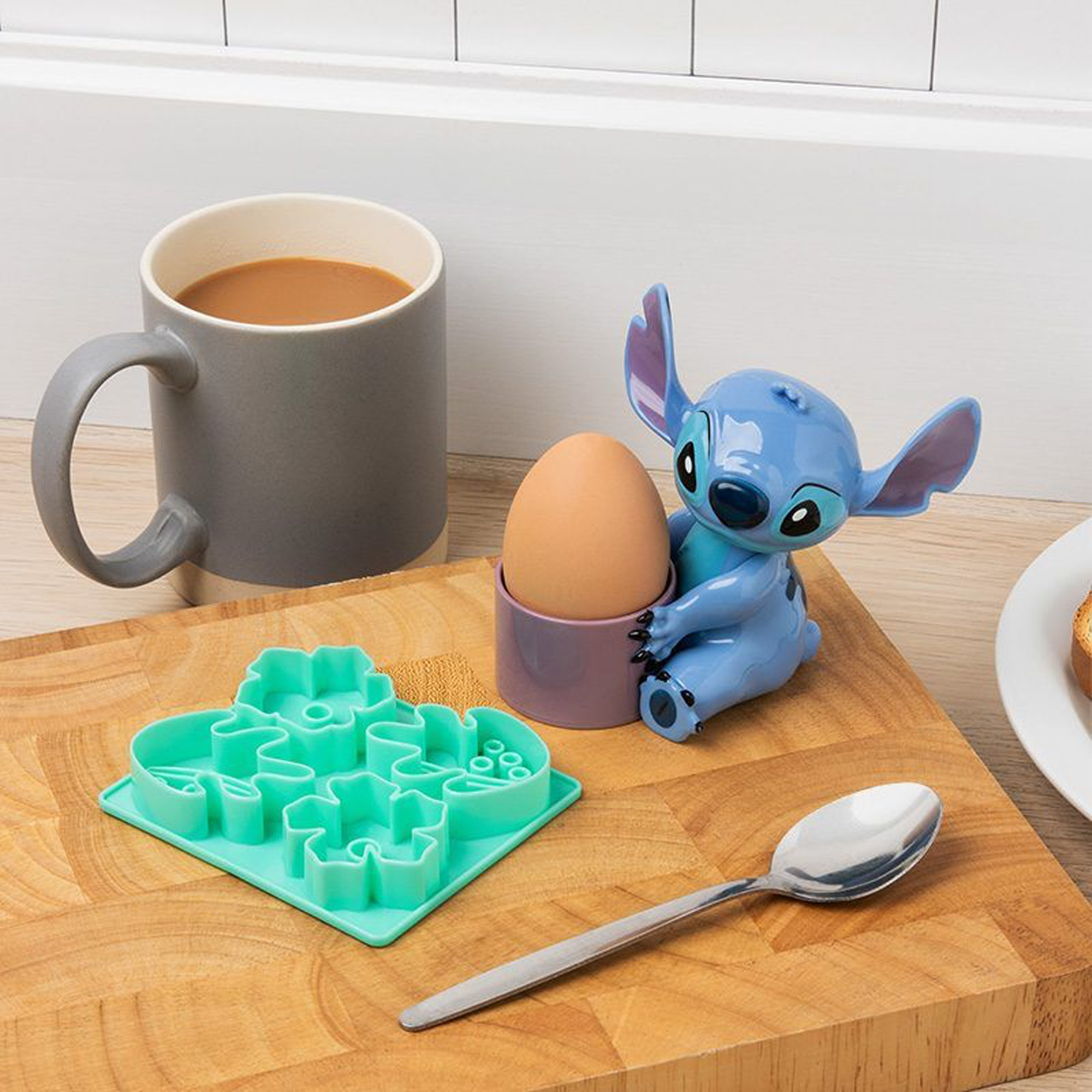 Stitch Egg Cup and Toast Cutter Set - KOODOO