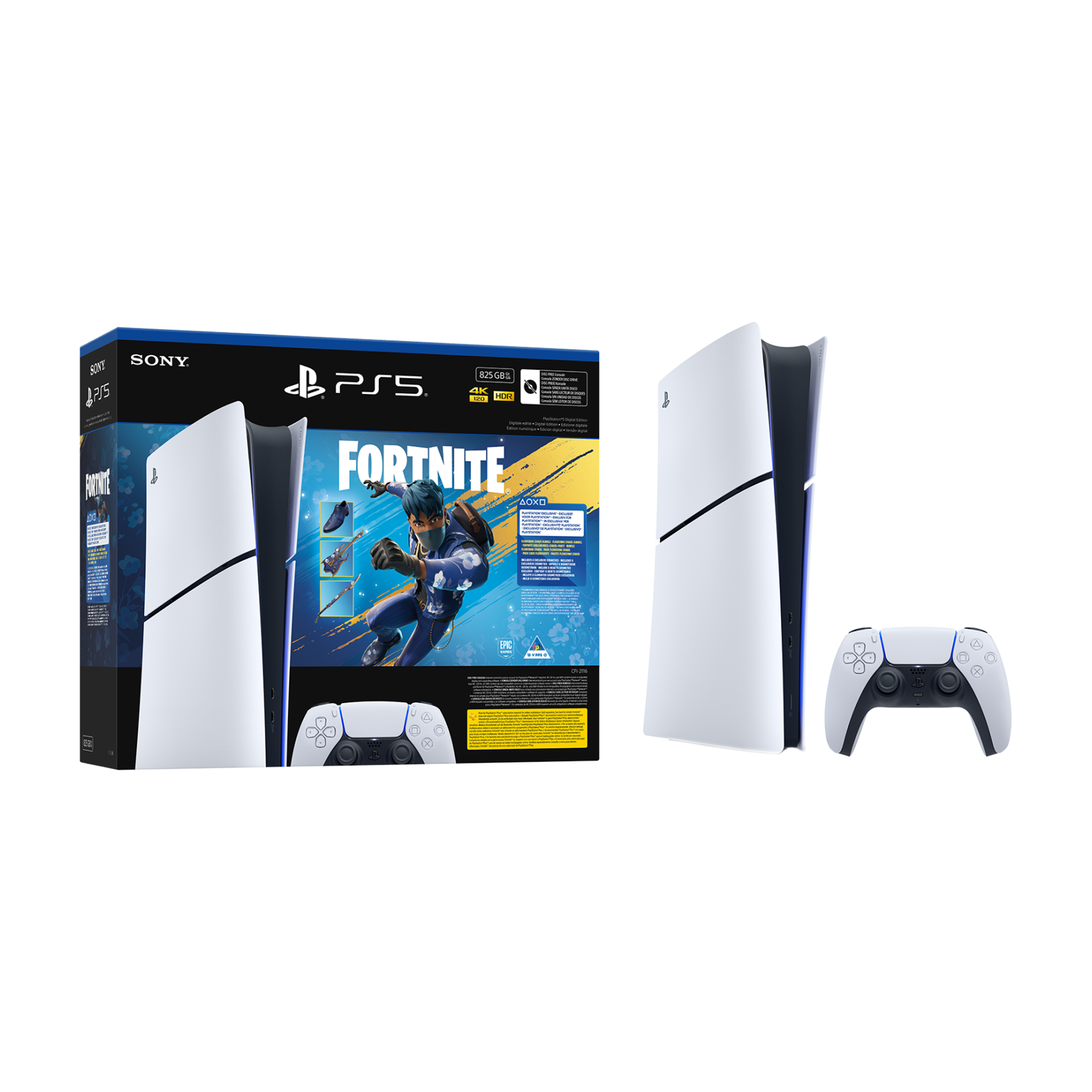 PS5 Slim Digital+ Fortnite Flowering Chaos (Voucher) - KOODOO