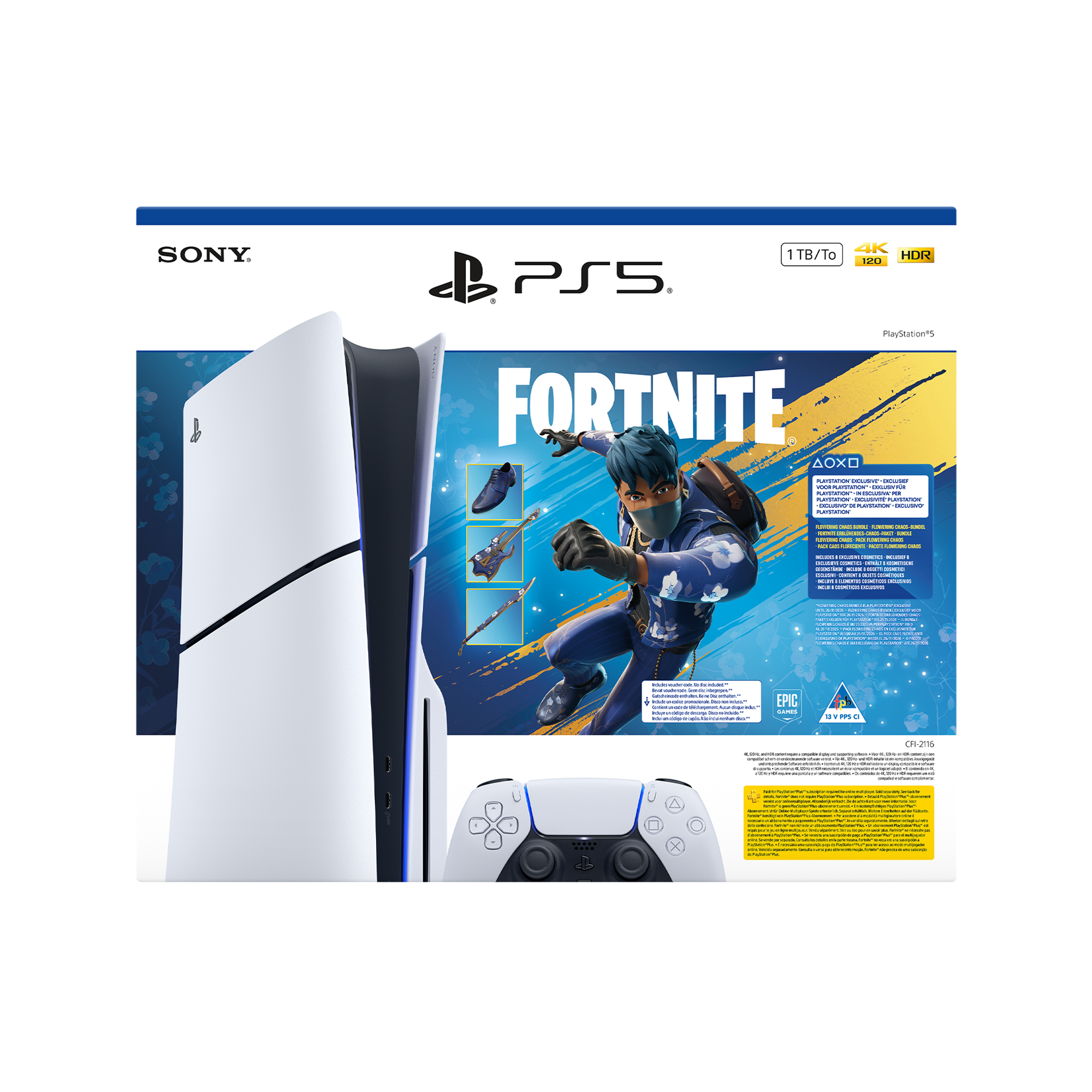 PS5 Slim + Fortnite V-Bucks (Voucher) - KOODOO