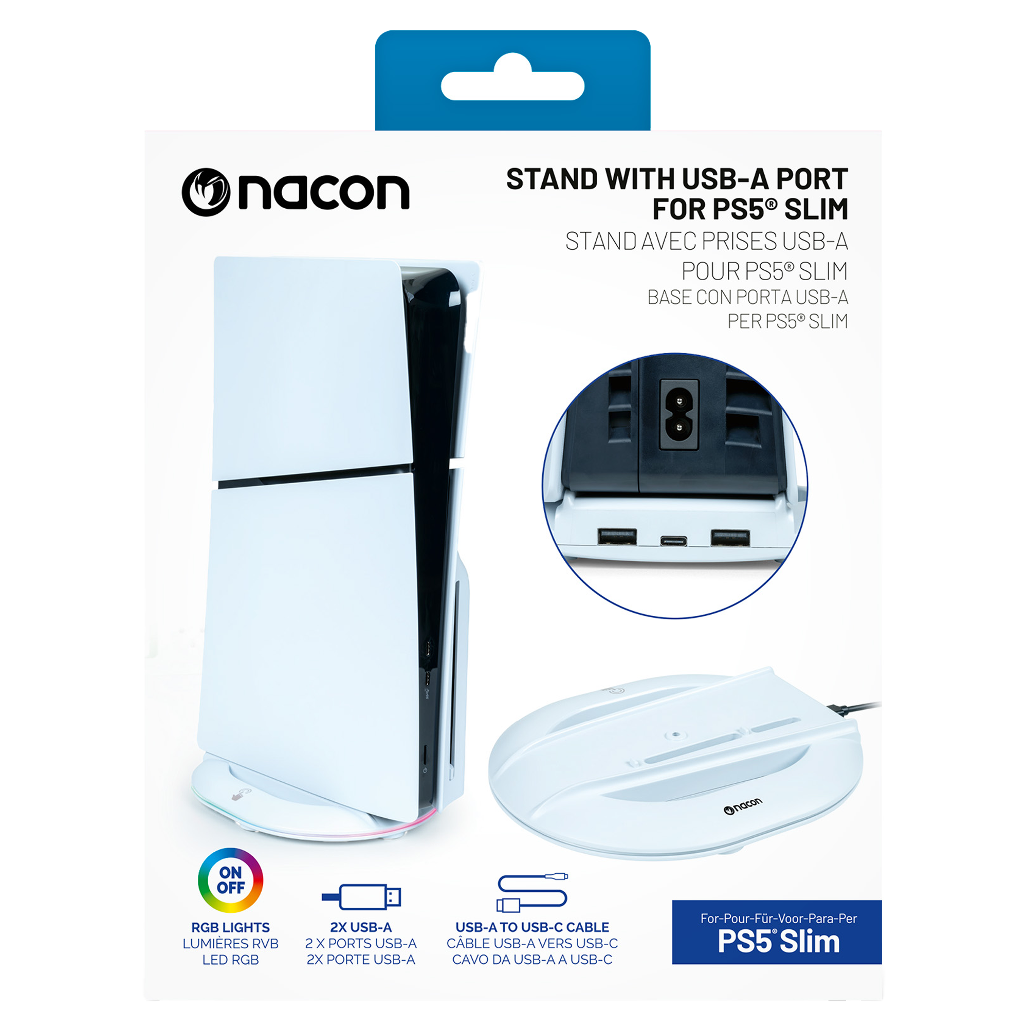 PS5 Slim Vertical Stand with USB-A Port - KOODOO