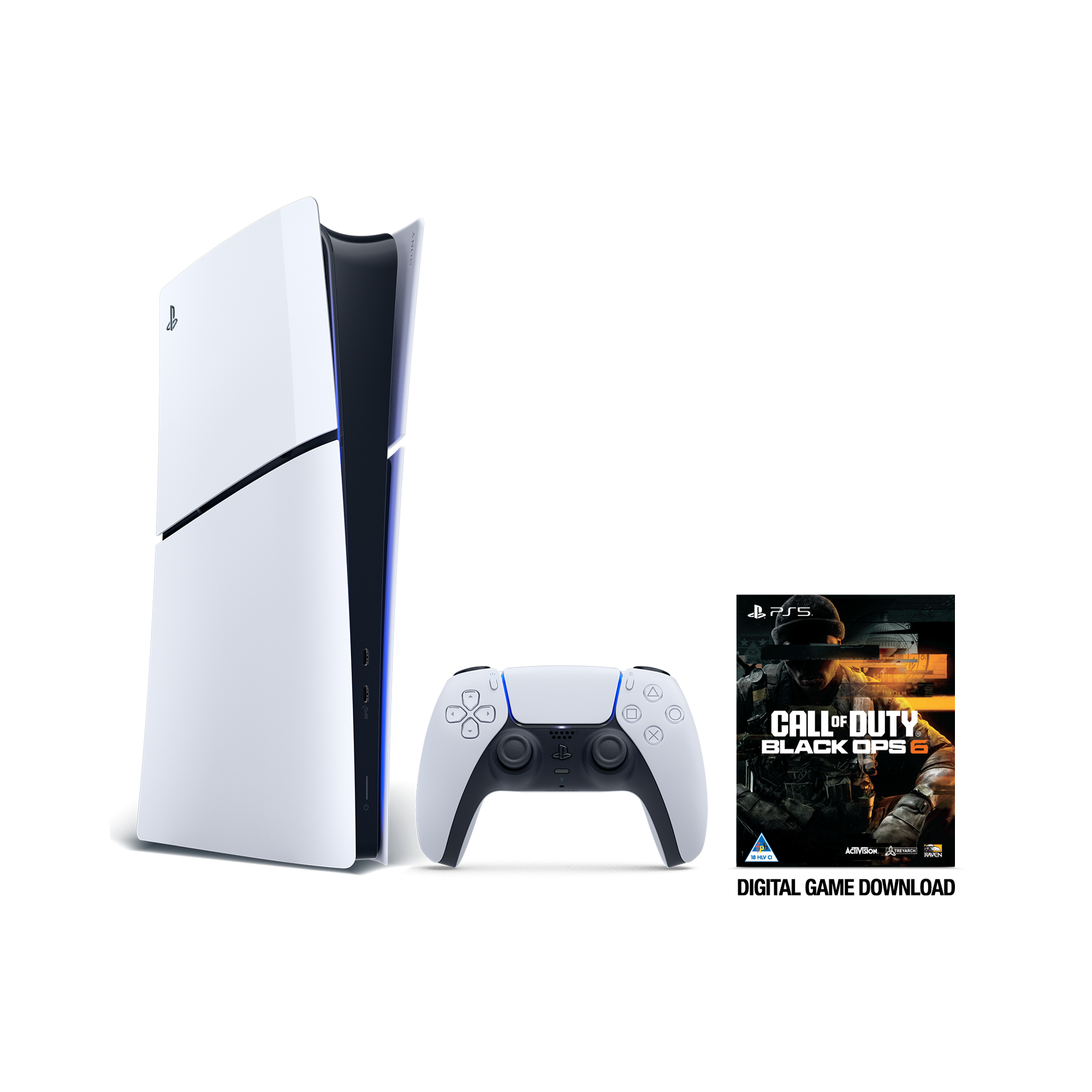 PS5 Slim Digital + Call of Duty: Black Ops 6 (Voucher) Bundle - KOODOO