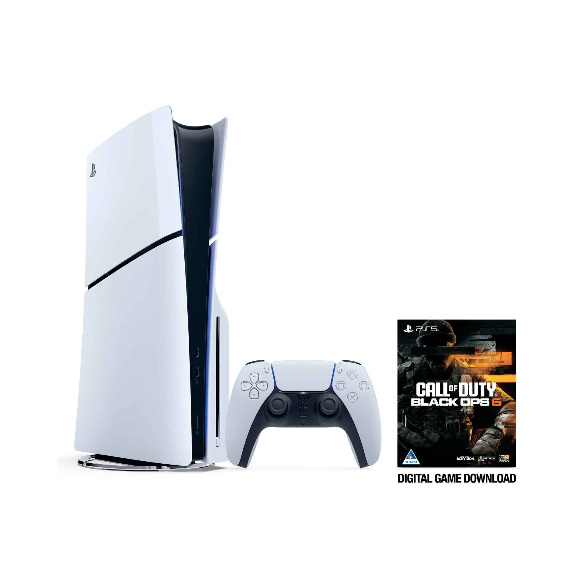 PS5 Slim + Call of Duty: Black Ops 6 (Voucher) Bundle - KOODOO