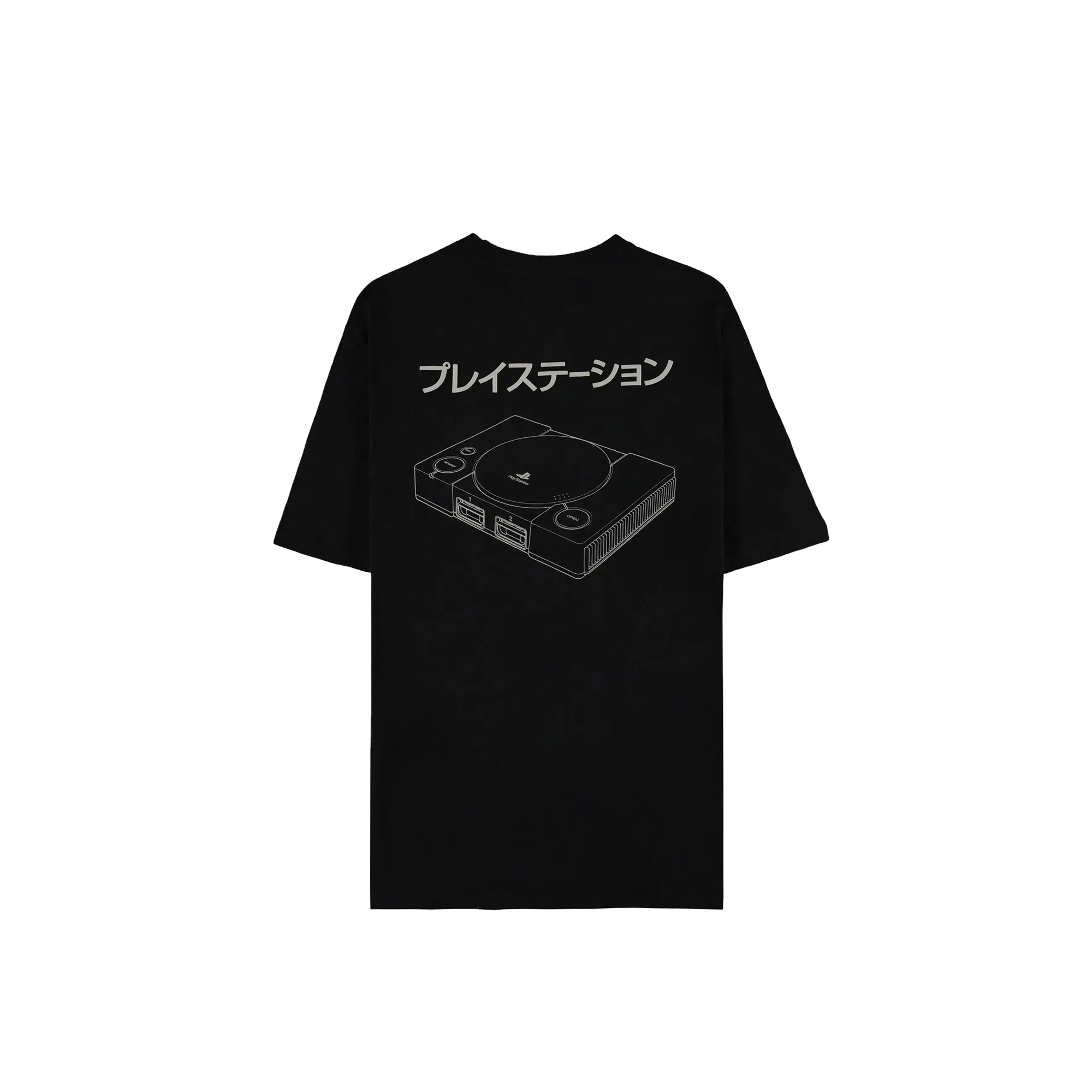 PlayStation - Console Short Sleeved T-shirt (Loose Fit) (Black) - KOODOO