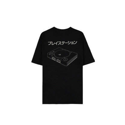 PlayStation - Console Short Sleeved T-shirt (Loose Fit) (Black) - KOODOO