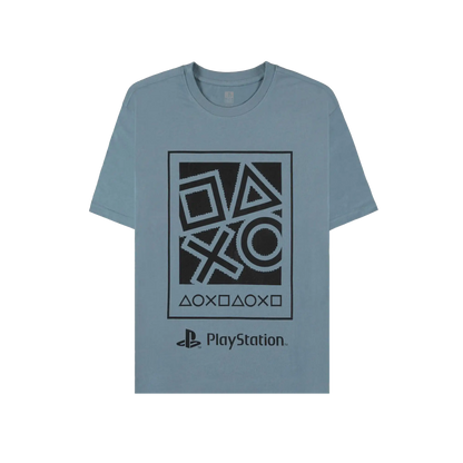 PlayStation - Icons Short Sleeved T-shirt (Blue) - KOODOO