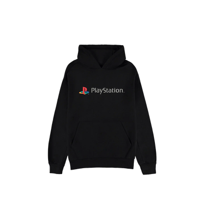 PlayStation - Logo Hoodie (Kangaroo Pocket) (Black) - KOODOO